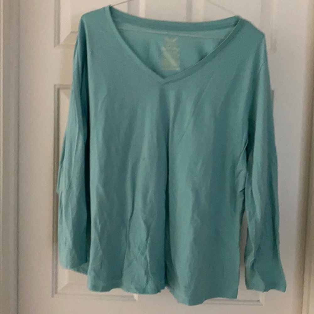 Light blue long sleeve shirt